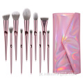 Luxo Rose Gold Cosmetic Professional Makeup Brushes Set